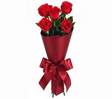 Букет 5 Красных роз Эдлесс Лав в Савельево