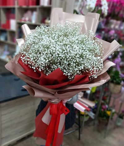 Букет цветов из: Гипсофила в Савельево