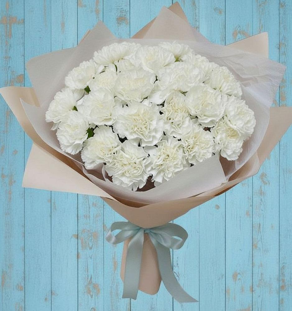 Букет цветов из: Гвоздики в Савельево