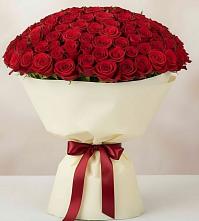 Букет 101 Красная роза Милано в Савельево