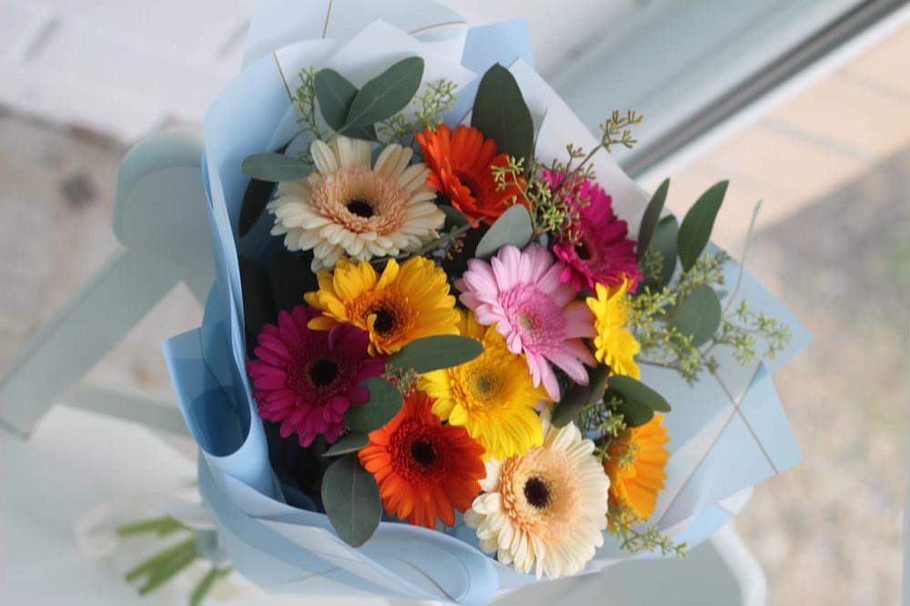 Букет цветов из: Герберы в Савельево