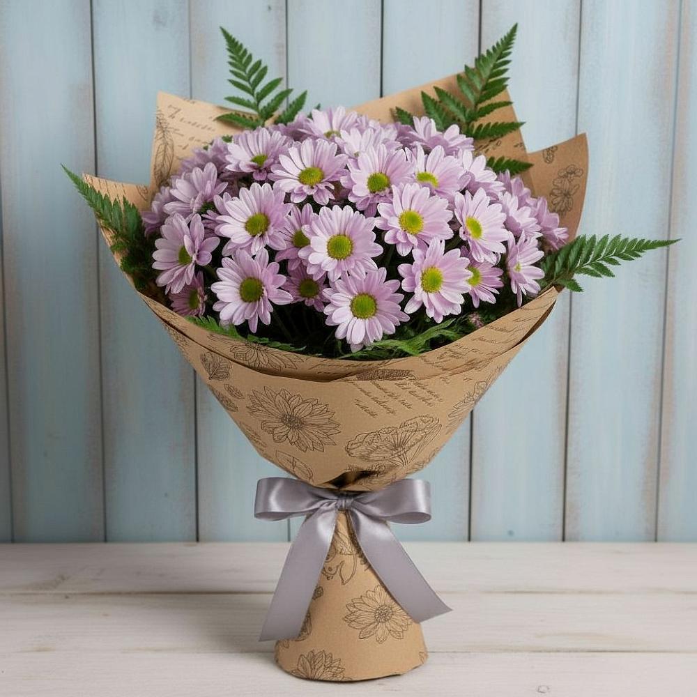 Букет цветов из: Хризантемы в Савельево