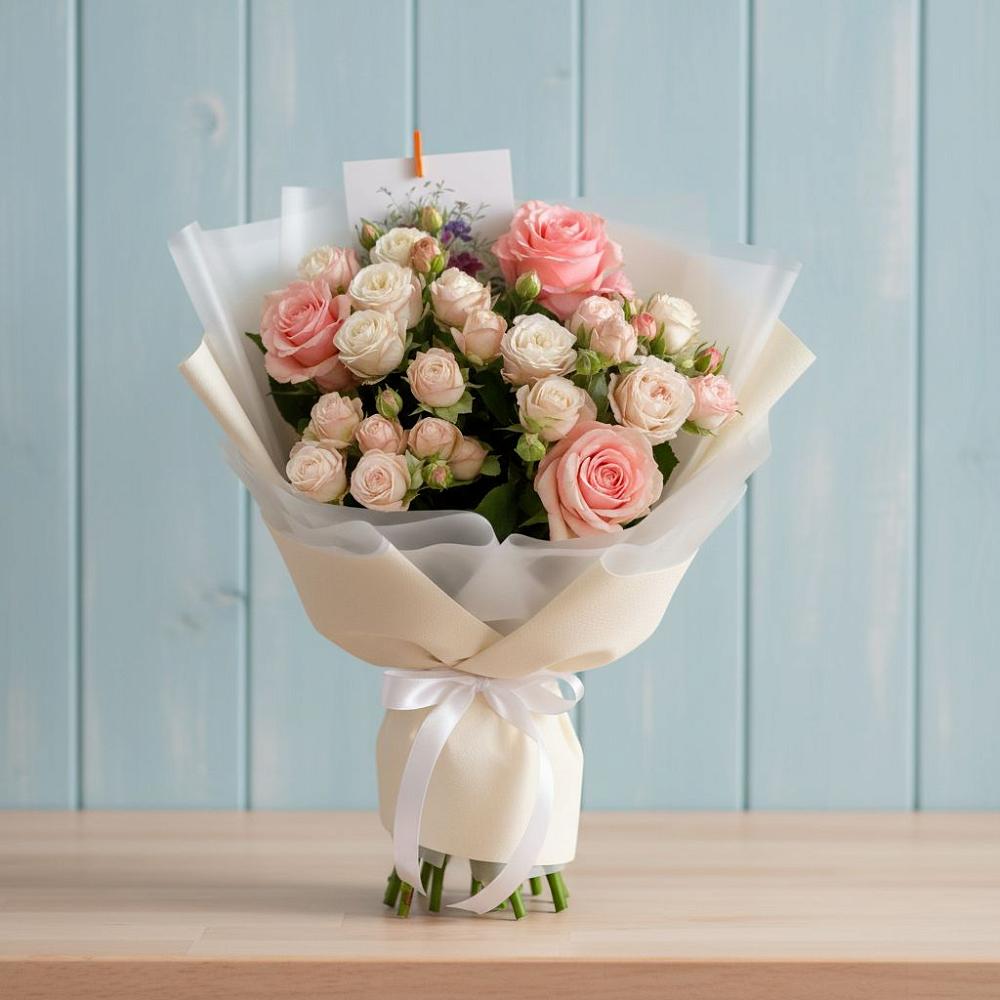 Букет цветов из: Розы в Савельево