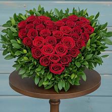 Цветочная композиция из Розы в виде сердца #REPLACE_PRED# Савельево