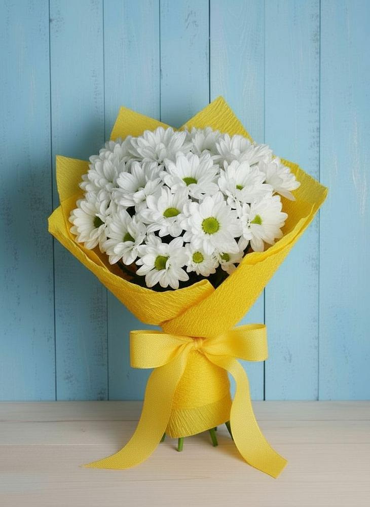 Букет цветов из: Хризантемы в Савельево