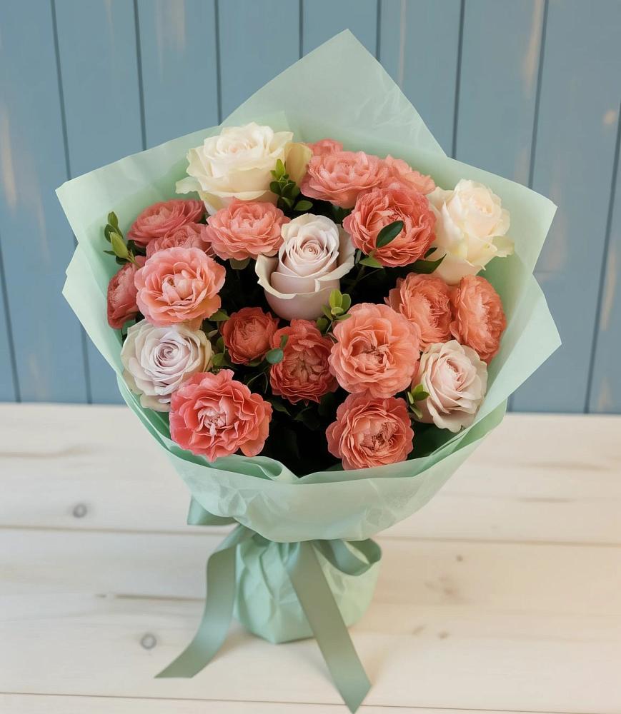 Букет цветов из: Розы в Савельево