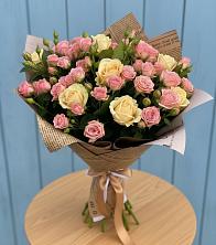 Букет цветов из:  Розы в Савельево