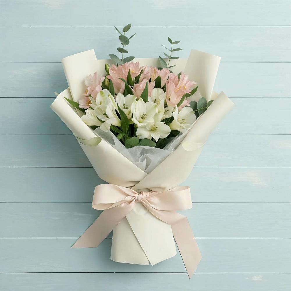 Букет цветов из: Альстромерии в Савельево