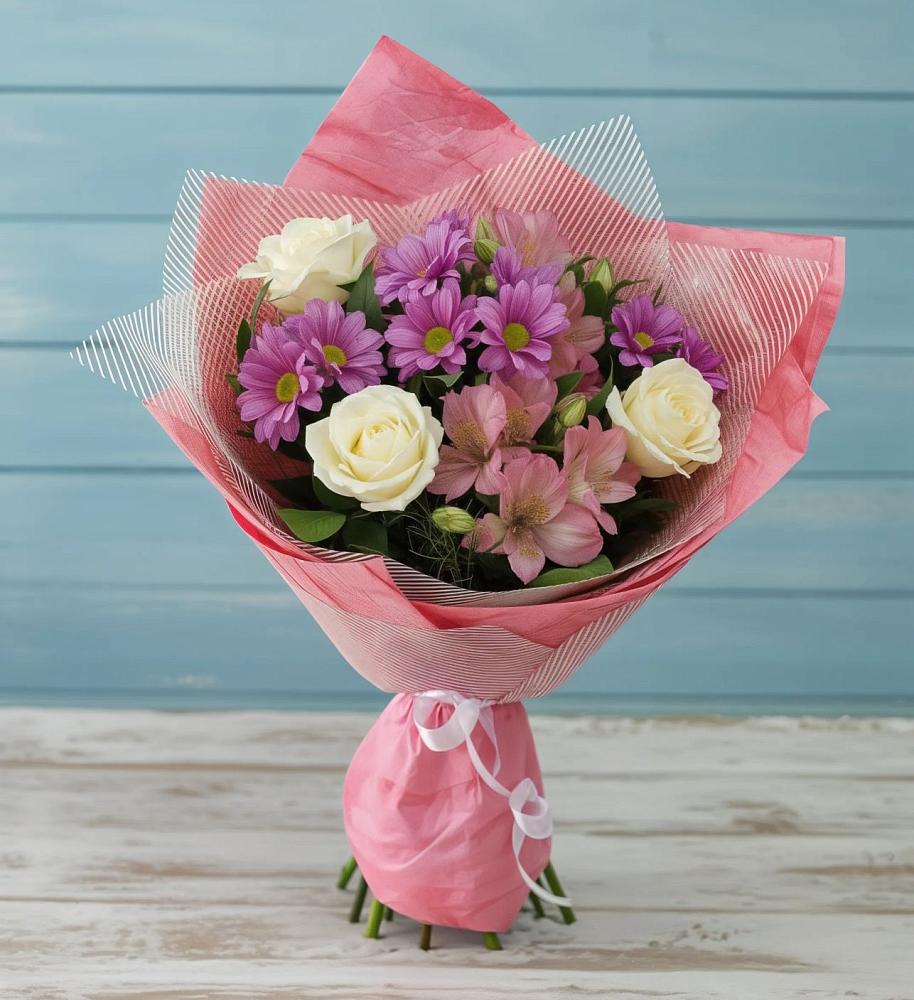 Букет цветов из: Герберы в Савельево