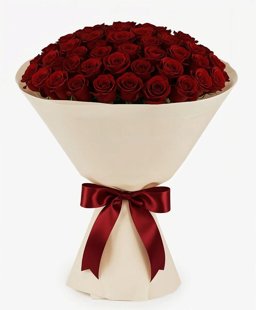 Букет 101 Бордовая роза Блэк Бакарра в Савельево