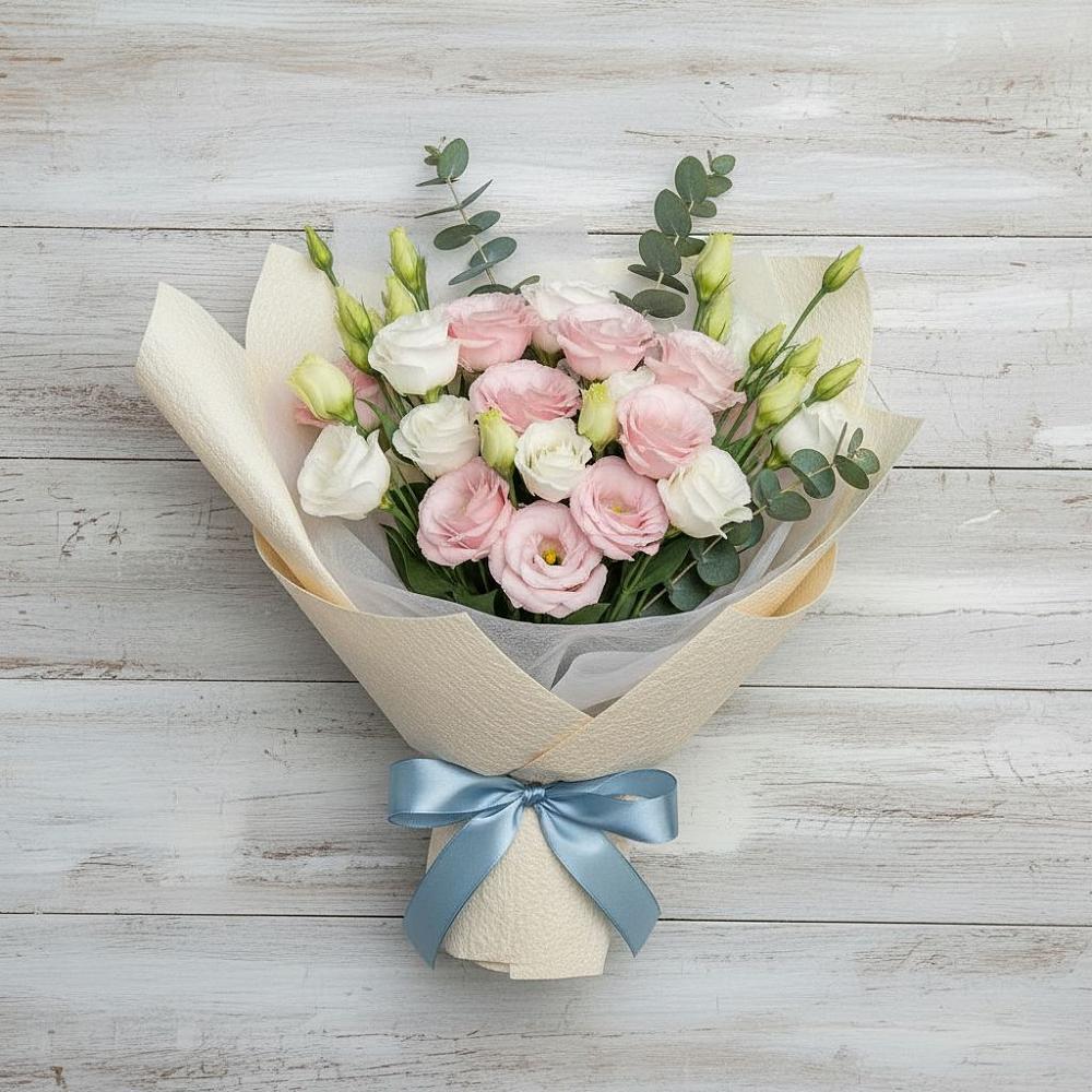 Букет цветов из: Лизиантусы в Савельево